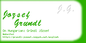 jozsef grundl business card